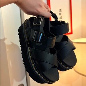 Dr. Martens Black Sandals